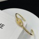 Celine Gold Finish Open Bracelet