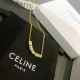 Celine Colorful Enamel Alphabet Square Necklace