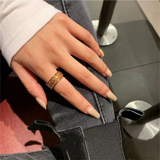 Celine Gold Finish Ring