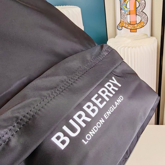 Burberry Logo Print Nylon Backpack