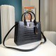 Burberry Mini Frances Bag in Black Crocodile-Effect