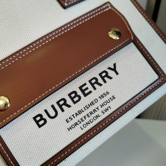 Burberry Mini Canvas Freya Tote Bag