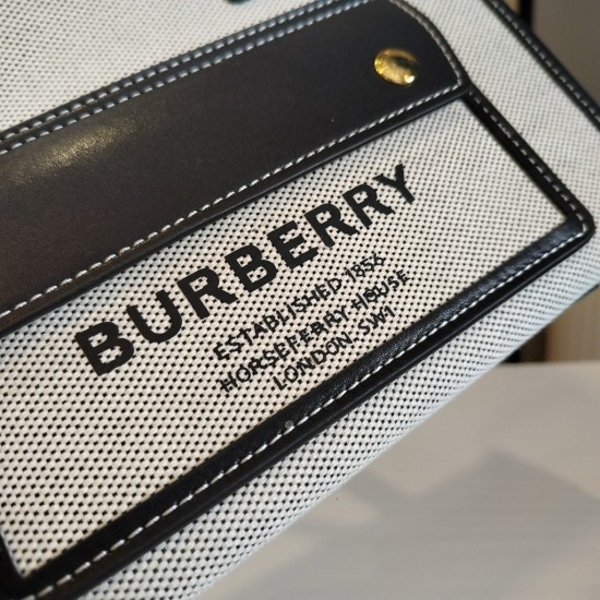 Burberry Mini Canvas Freya Tote Bag