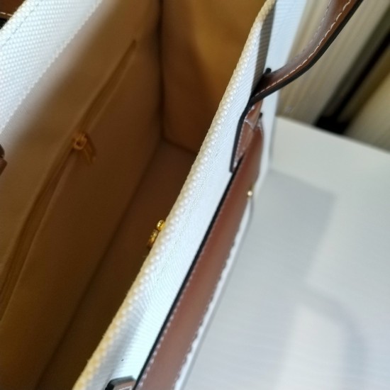 Burberry Medium Canvas Freya Tote Bag