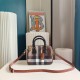 Burberry Mini Bowling Bag in Dark Birch Brown