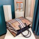 Burberry Cotton Canvas Vintage Check Tote Bag