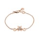 BVLGARI B.zero1 soft bracelet in 18 kt rose gold, set with pavé diamonds on the spiral