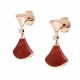 BVLGARI DIVAS' DREAM Earrings With Red Mother-of-pearl