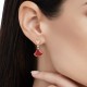 BVLGARI DIVAS' DREAM Earrings With Red Mother-of-pearl