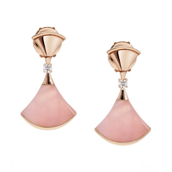 BVLGARI DIVAS' DREAM Earrings With Pink Mother-of-pearl