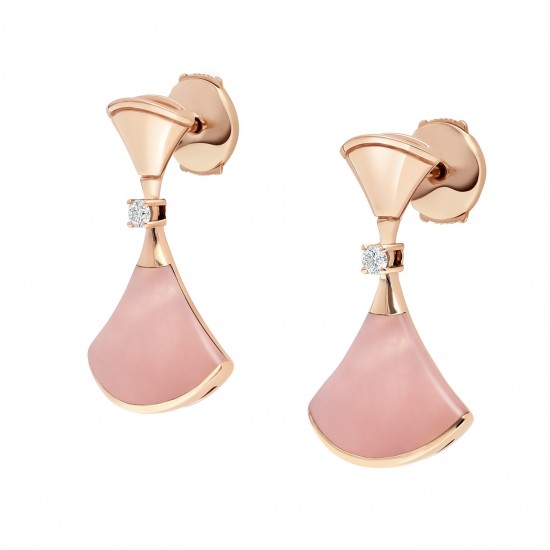 BVLGARI DIVAS' DREAM Earrings With Pink Mother-of-pearl