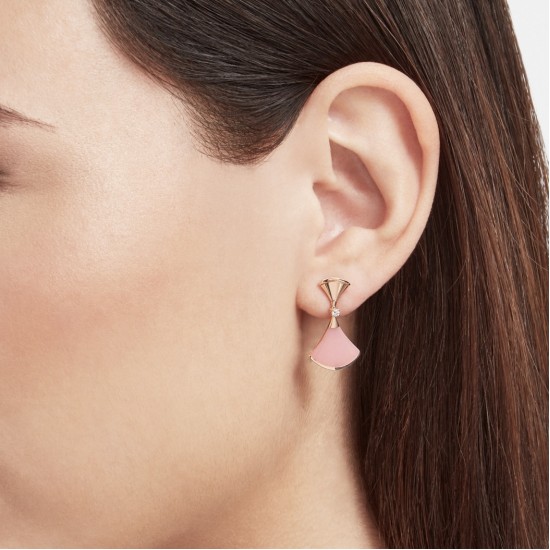 BVLGARI DIVAS' DREAM Earrings With Pink Mother-of-pearl