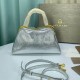 BVLGARI Serpentine Small Top Handle Bag in Silver