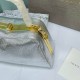 BVLGARI Serpentine Small Top Handle Bag in Silver