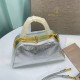 BVLGARI Serpentine Small Top Handle Bag in Silver