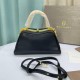 BVLGARI Serpentine Small Top Handle Bag in Black