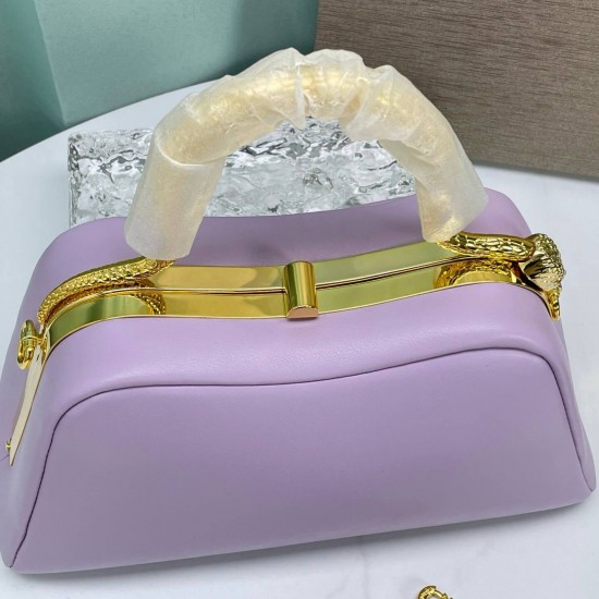 BVLGARI Serpentine Small Top Handle Bag in Violet