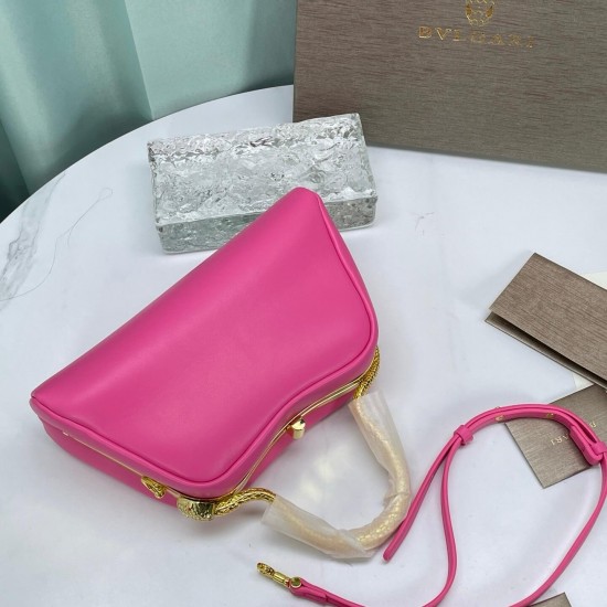 BVLGARI Serpentine Small Top Handle Bag in Pink