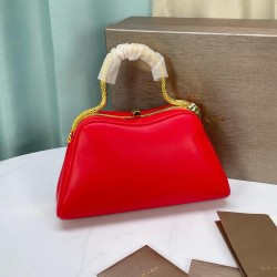 BVLGARI Serpentine Small Top Handle Bag in Red