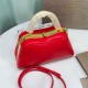 BVLGARI Serpentine Small Top Handle Bag in Red