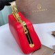 BVLGARI Serpentine Small Top Handle Bag in Red