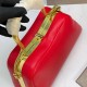 BVLGARI Serpentine Small Top Handle Bag in Red