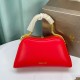 BVLGARI Serpentine Small Top Handle Bag in Red