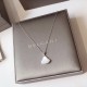 BVLGARI DIVAS' DREAM necklace in 18 kt white gold with pendant set with mother-of-pearl element and one diamond.