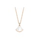 BVLGARI DIVAS' DREAM 18 kt yellow gold necklace with pendant set with one diamond and mother-of-pearl element