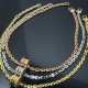 BVLGARI B.zero1 Rock 18 kt yellow gold pendant necklace with studded spiral set with pavé diamonds on the edges