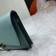 BVLGARI Leather Shoulder Bag In Teal 