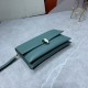 BVLGARI Leather Shoulder Bag In Teal 