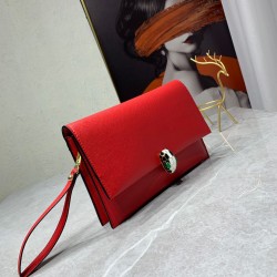 BVLGARI Leather Shoulder Bag In Red 