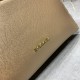 BVLGARI Leather Shoulder Bag In Golden Brown 