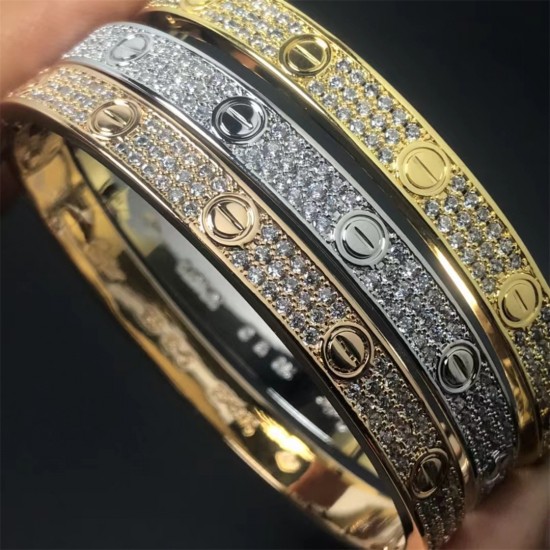 Cartier Cartier Diamond Braceletl,White Gold,Yellow Gold,Rose Gold,Set With Diamonds