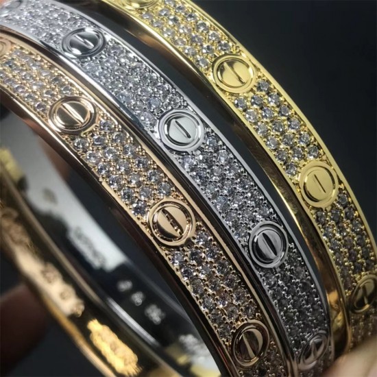 Cartier Cartier Diamond Braceletl,White Gold,Yellow Gold,Rose Gold,Set With Diamonds