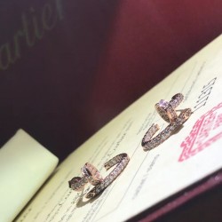 Cartier Clash De Cartier Juste Un Clou Earrings With Diamonds 18k Gold Rose Gold,White Gold,Yellow Gold