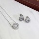 Cartier Full Diamond Necklace 45cm Length Adjustment