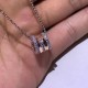 Cartier Full Diamond Three Ring Necklace