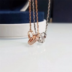 Cartier Love Necklace,Diamonds,White Gold,Rose Gold