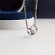 Cartier Love Necklace,Diamonds,White Gold,Rose Gold