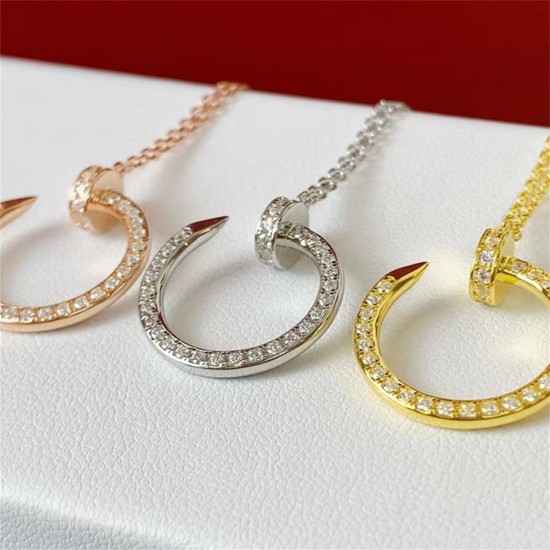 Cartier Juste Un Clou Necklace With Diamonds,Rose Gold,White Gold,Yellow Gold