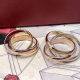 Cartier Ring Trinity Ring, Classic White Gold Yellow Gold Rose Gold