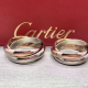 Cartier Ring Trinity Ring, Classic White Gold Yellow Gold Rose Gold