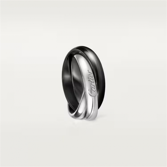 Cartier Ring Trinity Ring, Classic White Gold Yellow Gold Rose Gold