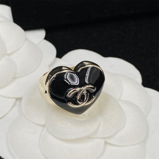 Chanel  CC Spade Heart Ring