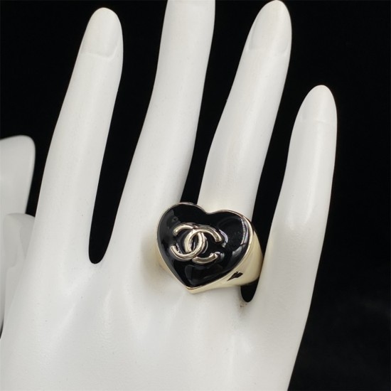 Chanel  CC Spade Heart Ring