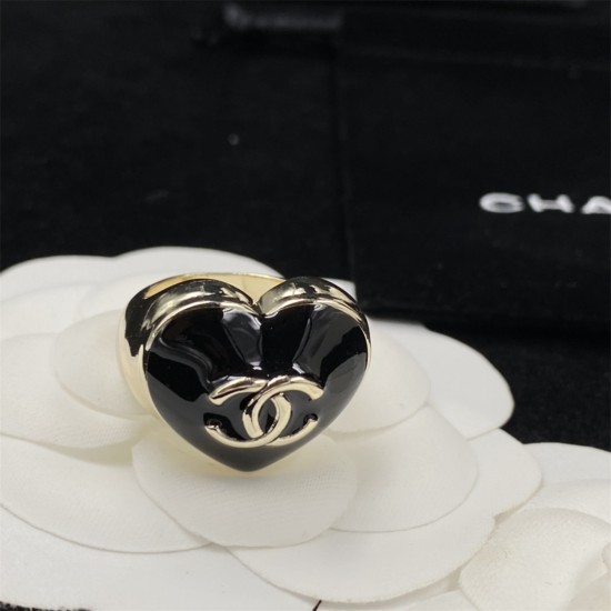 Chanel  CC Spade Heart Ring