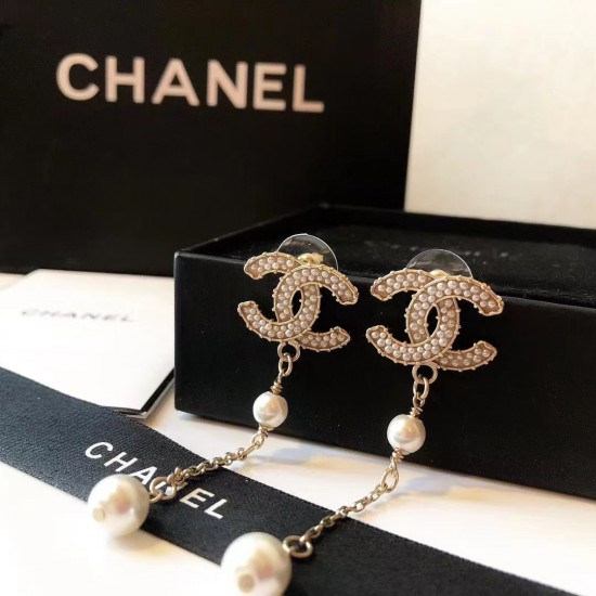 Chanel Pearl Tassel Earrings