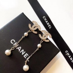 Chanel Pearl Tassel Earrings